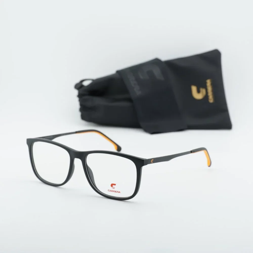 Carrera Junior CARRERA2045T 08LZ 00 Square Eyeglasses 52mm - Black/Orange